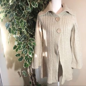 4/$25 - Its Our Time Tan Knitted Sweater/Cardigan